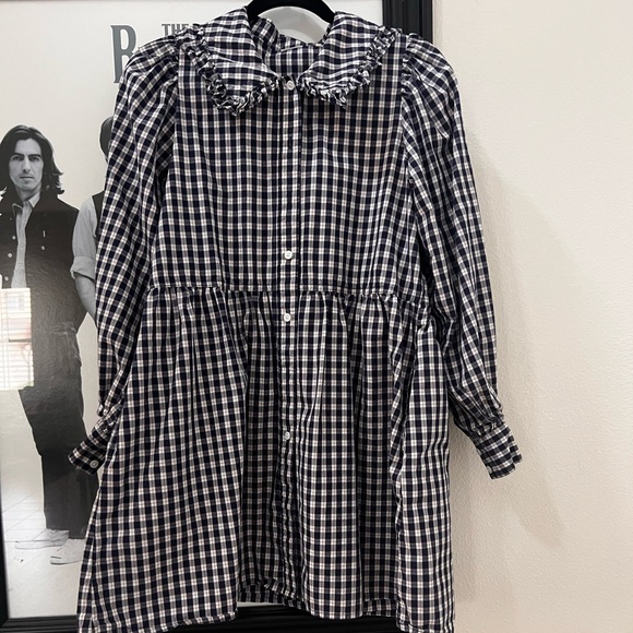 Black and white gingham dress - Picture 4 of 4